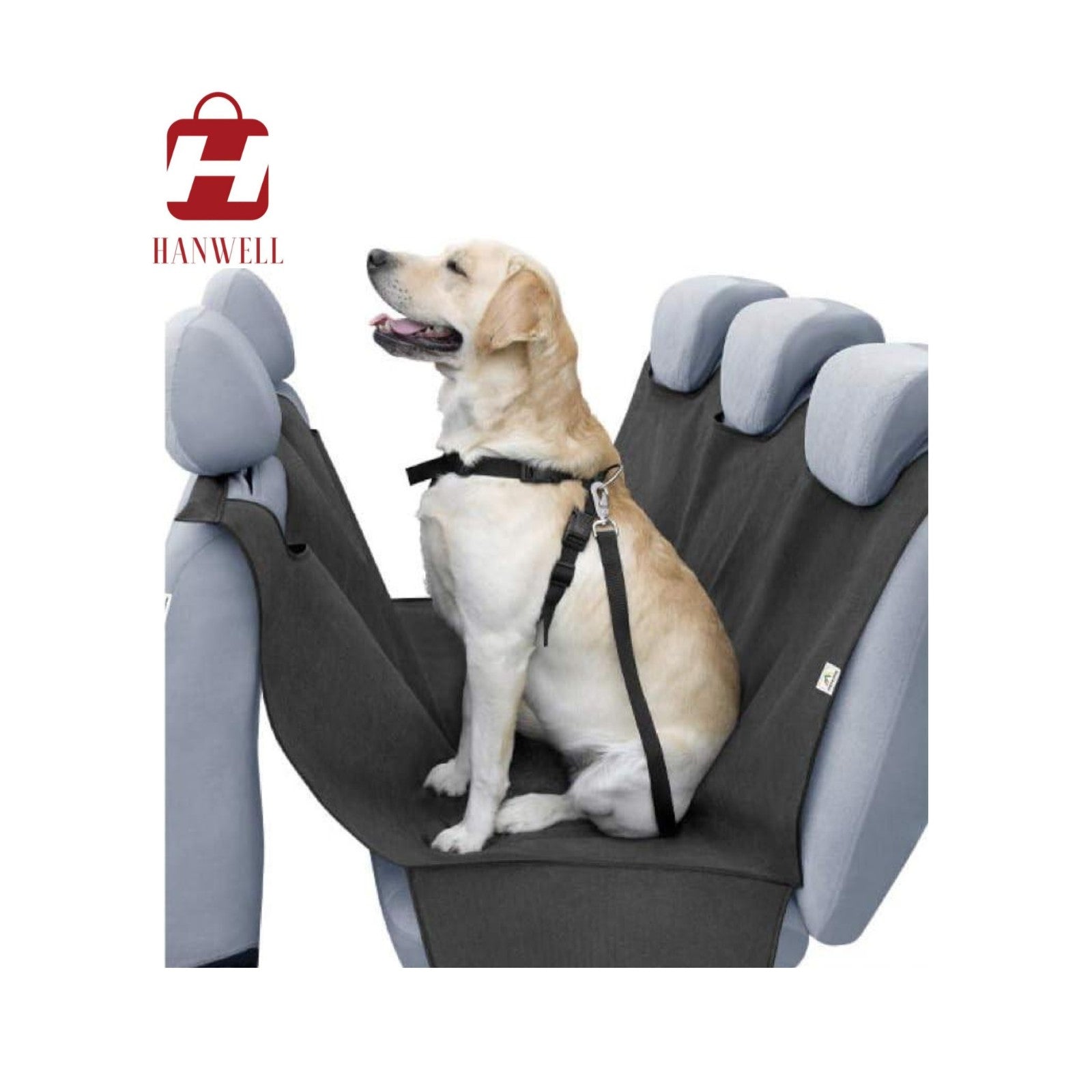 Dog Car Seat Cover Hammock Style Waterproof Rear Seat Protector