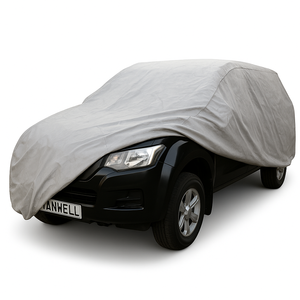 Pickup Truck with Topper Car Cover – Outdoor Heavy Duty Waterproof UV Snowproof Fit Hanwell