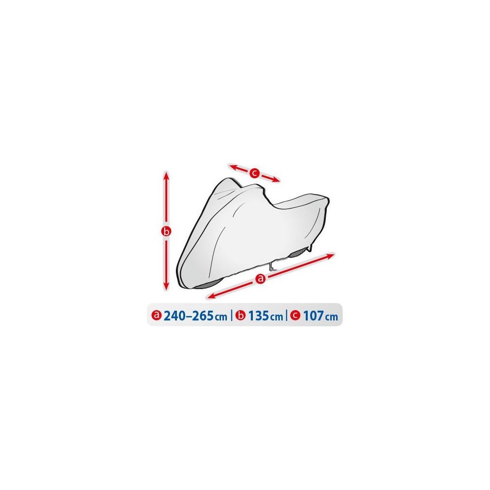 Motorcycle Cover 240-265 cm XL - Outdoor Heavy Duty Waterproof UV Hanwell