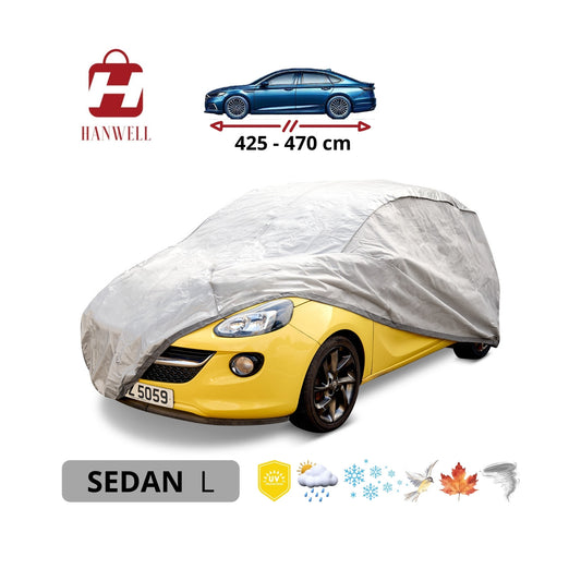 Car Cover for Sedan | Hanwell Mobile Garage Anti UV Waterproof Snowproof Breathable L