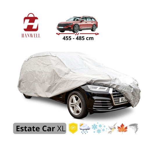 Car Cover for Estate | Hanwell Mobile Garage Anti UV Waterproof Snowproof Breathable XL