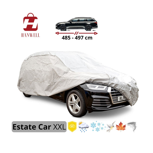 Car Cover for Estate | Hanwell Mobile Garage Anti UV Waterproof Snowproof Breathable XXL