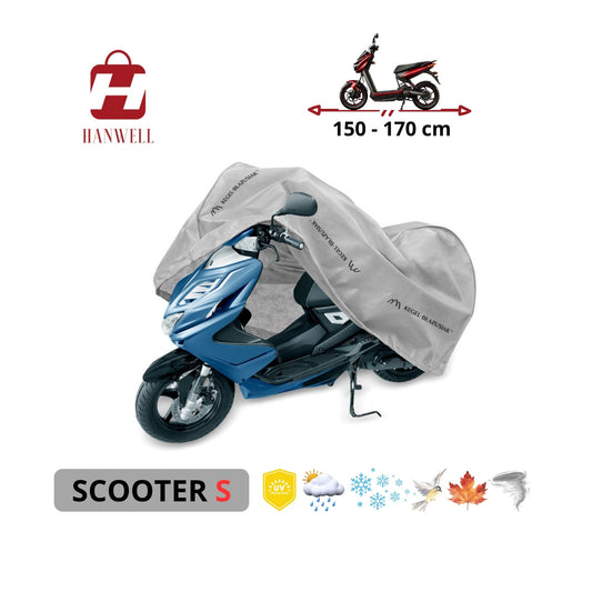 Motor Scooter Cover 150-170 cm | Hanwell Mobile Garage Anti UV Waterproof Breathable All-Season Protection size S