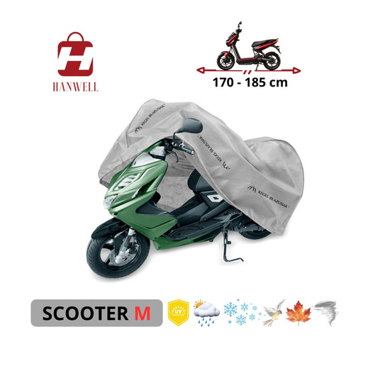 Motor Scooter Cover 170-185 cm | Hanwell Mobile Garage Anti UV Waterproof Breathable All-Season Protection size M