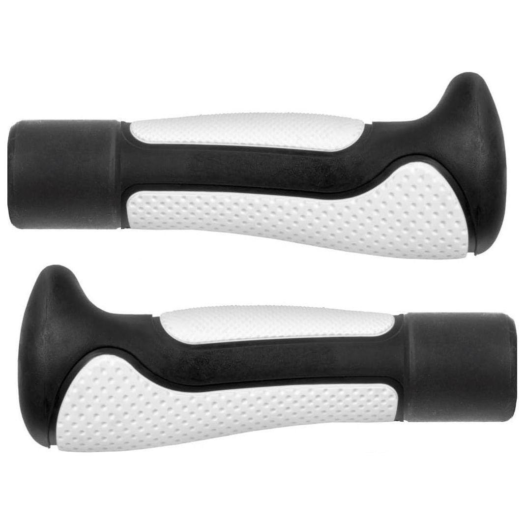 BRAT Ergonomic Bicycle Handle Grips - NonSlip Rubber, Commute Leisure Racing Mountain Bike