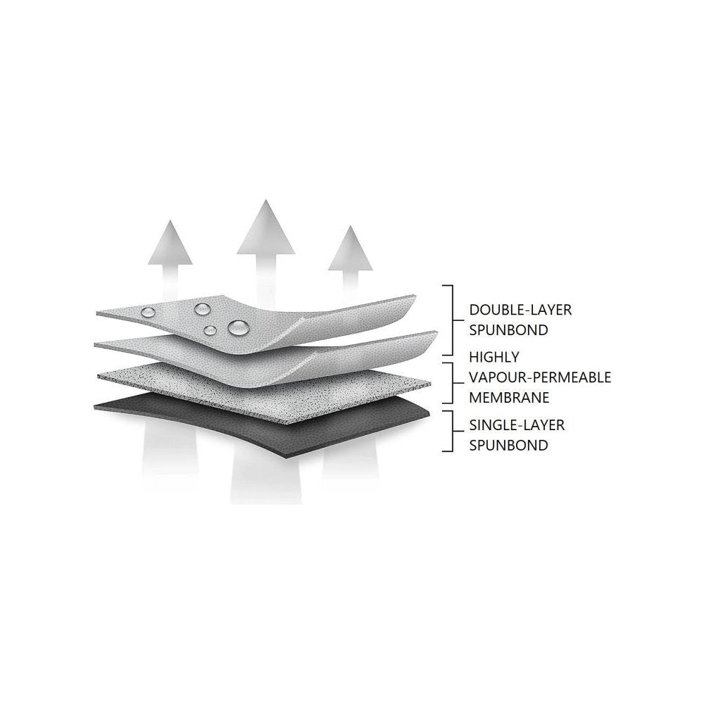 Motorcycle Cover 240-265 cm| Hanwell Optimal Garage Anti UV Waterproof Breathable All-Season Protection size XL